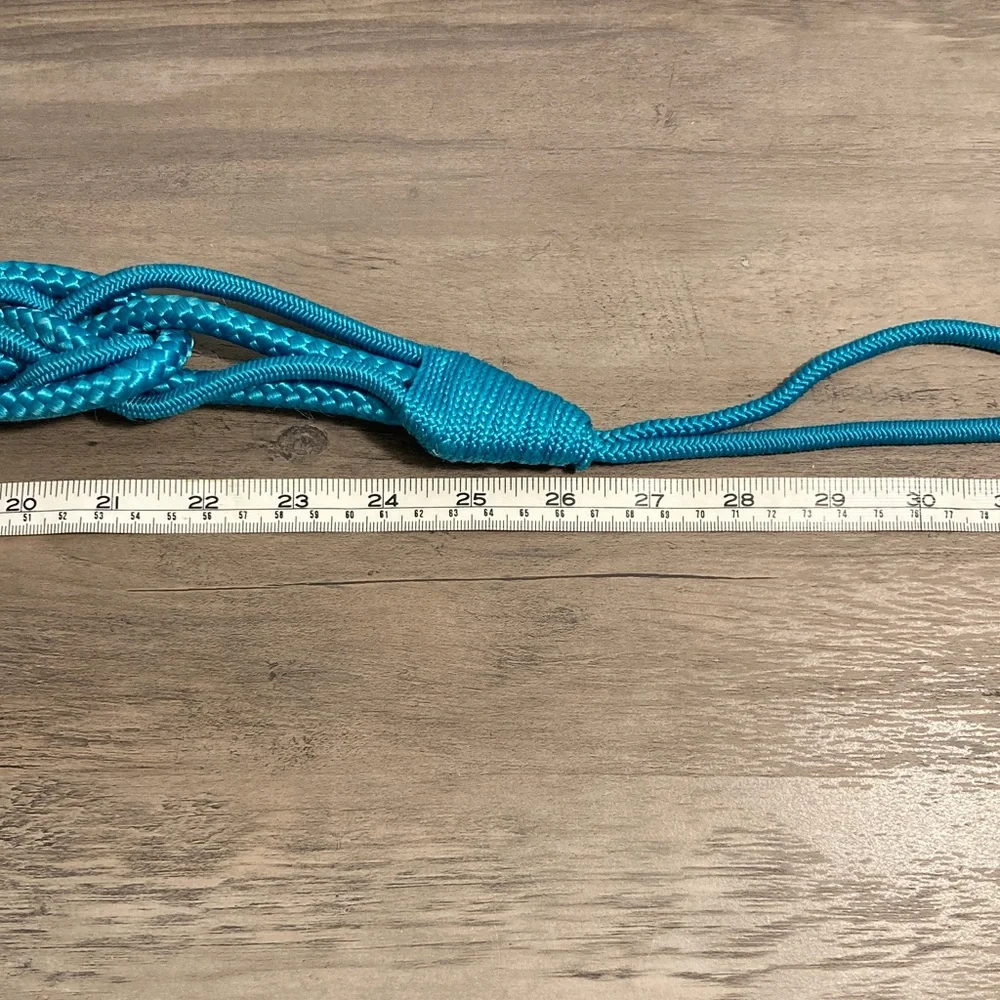 Vintage Braided Rope Stretch Belt 80s Glam